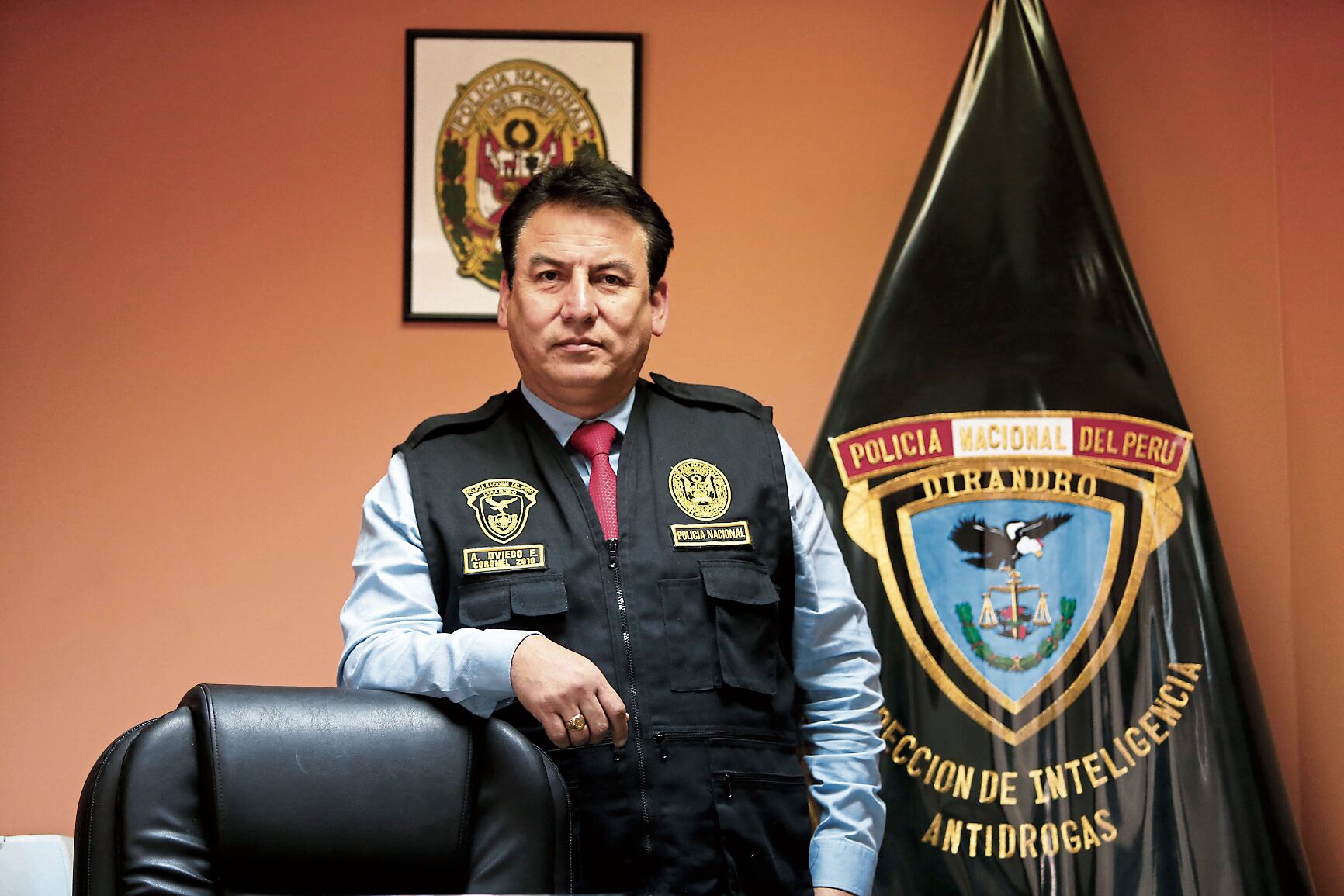 Alejandro Oviedo, cuando era jefe policial de inteligencia en actividad.