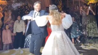Ethel Pozo y Julián Alexander realizaron su primer baile como casados | VIDEO
