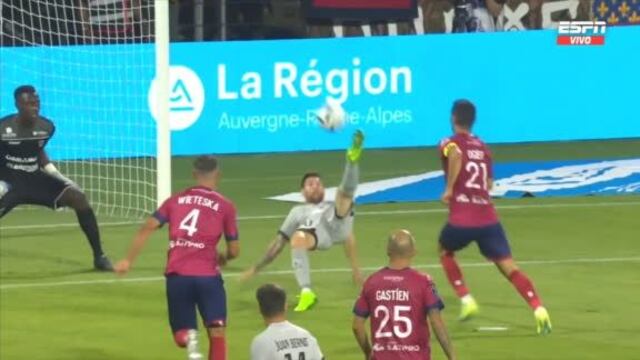 Lionel Messi y su lujo: así fue su gol de ‘chalaca’ en el PSG vs. Clermont por la Ligue 1 | VIDEO