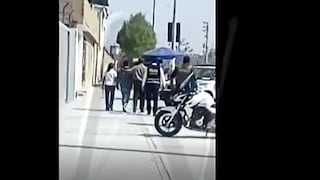 Captan el preciso instante en donde policías llevan al alumno que disparó a sus compañeros (VIDEO)