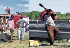 Argentina: se voltea camión lleno de vacas y las filetean para comérselas