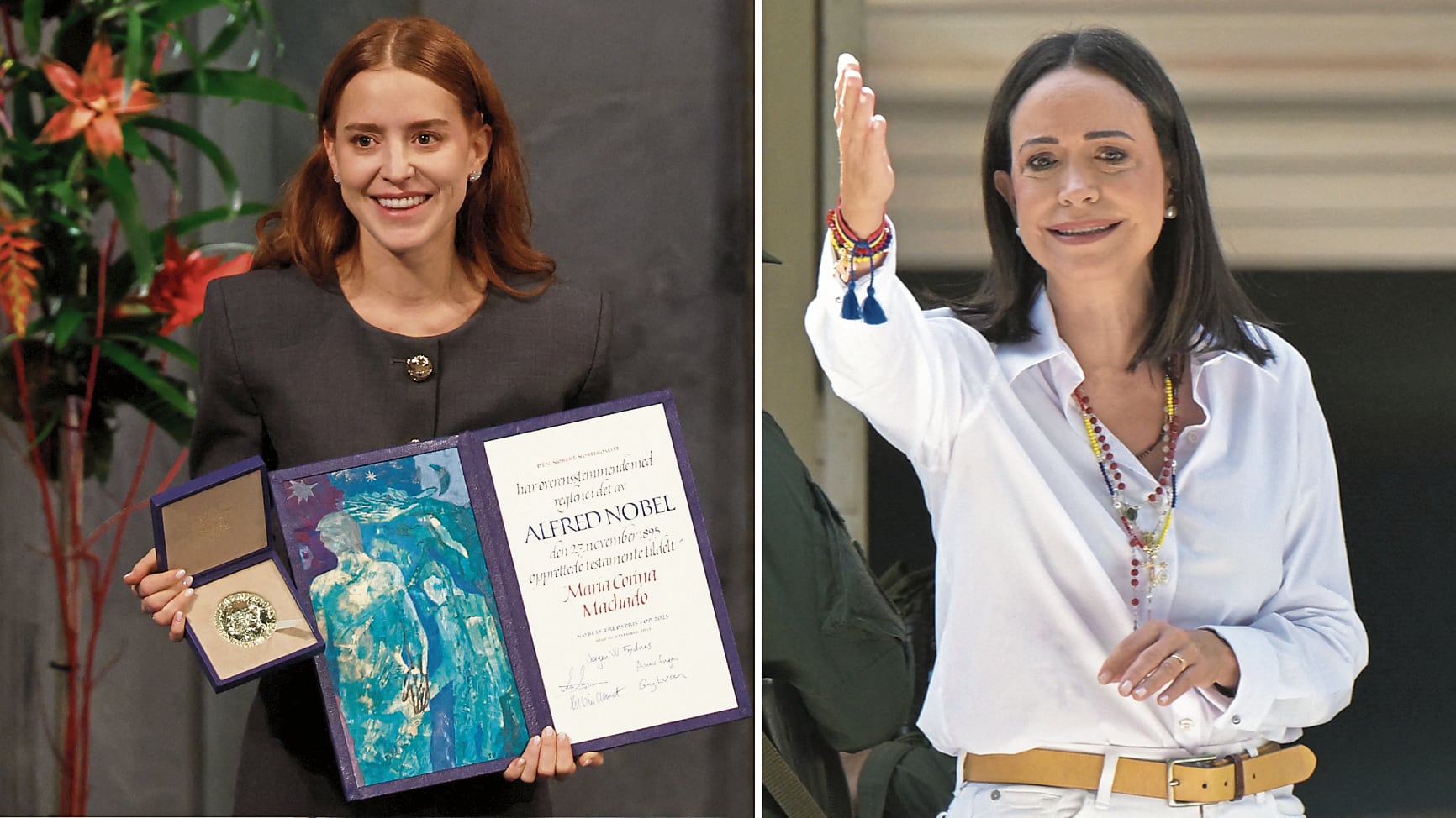 Hija de María Corina Machado leyó discurso de su madre.