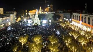 Belén, la ciudad de Jesús, celebró Nochebuena como en los mejores tiempos: con bailes y villancicos