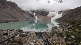 Filman avalancha de hielo y rocas en laguna Palcacocha | VIDEO