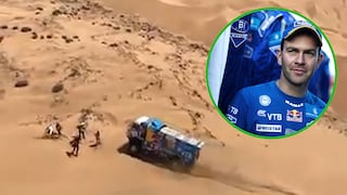 Piloto ruso del Dakar atropella a expectador y sigue con la carrera (VIDEO)