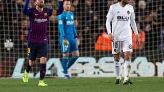 Barcelona empata 2-2 con Valencia y lo hace gracias al genial Messi