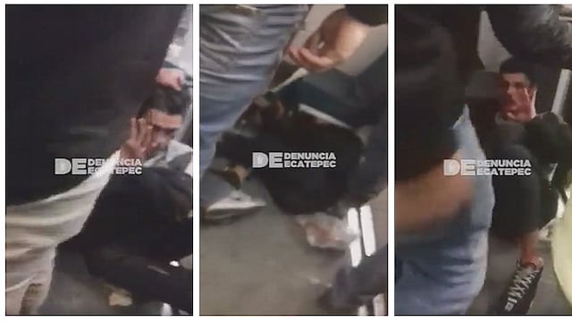 Rateros reciben golpiza por pasajeros cuando intentaban robar (VIDEO)