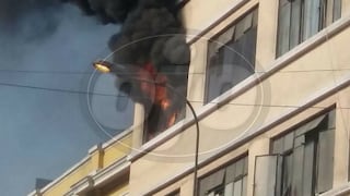 Incendio en inmediaciones del Mercado Central (VIDEO)