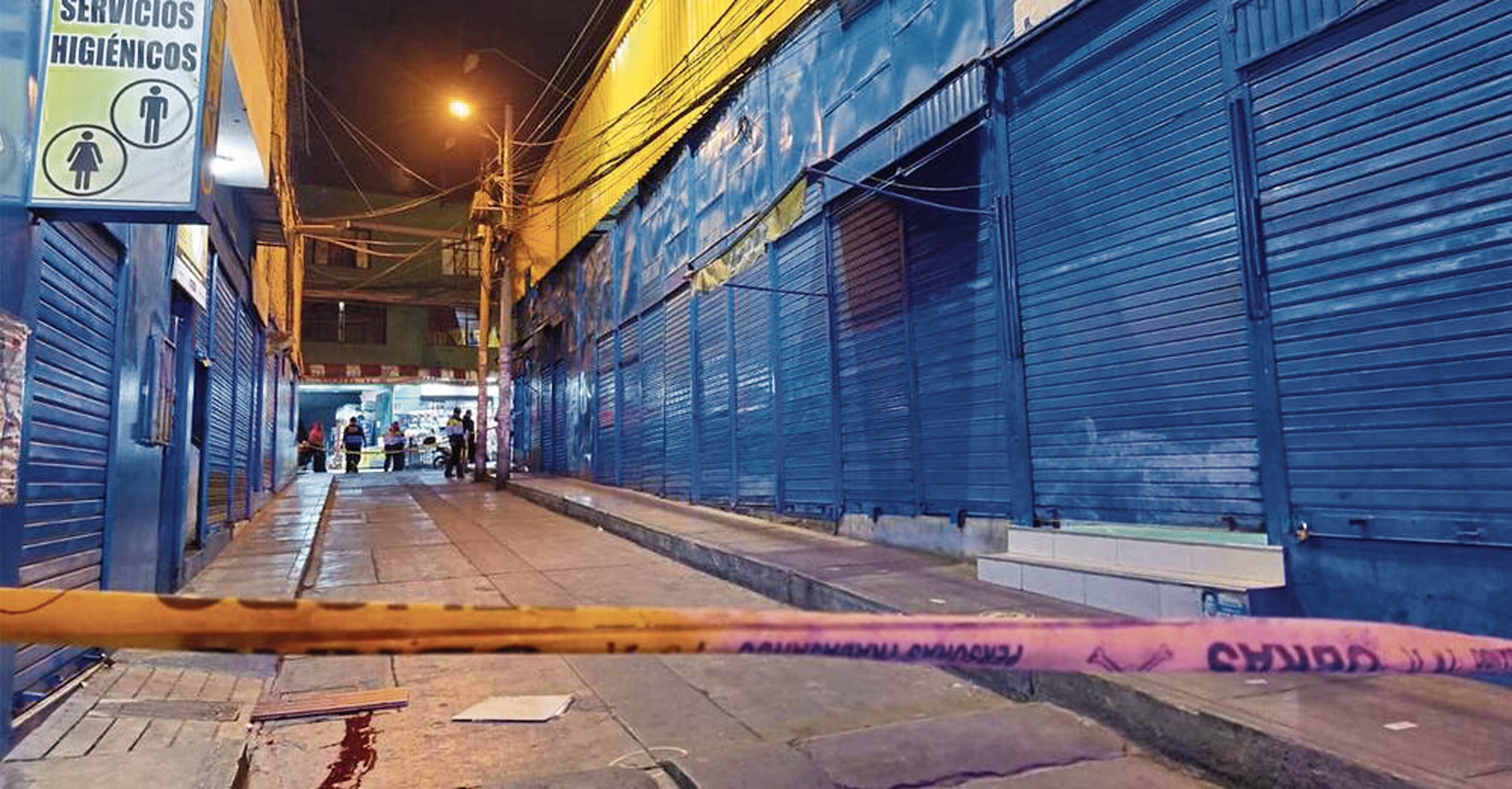 Sicarios sorprendieron a su víctima en un estrecho pasaje.