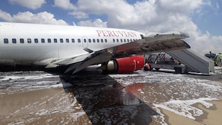 ​Avión de aerolínea peruana sufrió accidente al despegar en Bolivia (VIDEO)