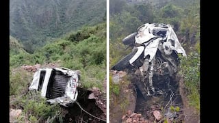 Apurímac: Dos personas muertas y una herida deja caída de camioneta a abismo