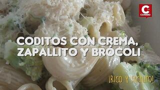 ¡Qué rico!: Coditos con crema zapallito y brócoli ideal para los niños [VIDEO]