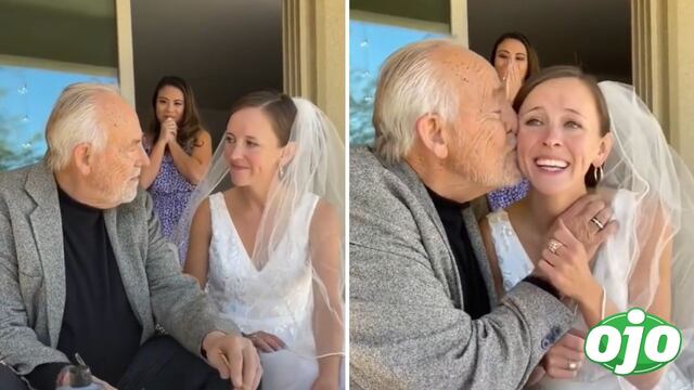 Hombre con Alzheimer reconoció a su hija en el día de su boda: “Estás radiante”
