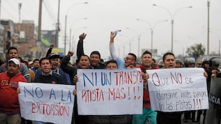 Choferes cuadran al presidente Jerí y exigen que se luche de verdad contra la delincuencia