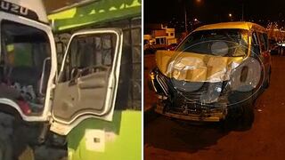 ​Camión de pollos choca con miniván, se estrella contra vivienda y deja un muerto (FOTOS y VIDEOS)