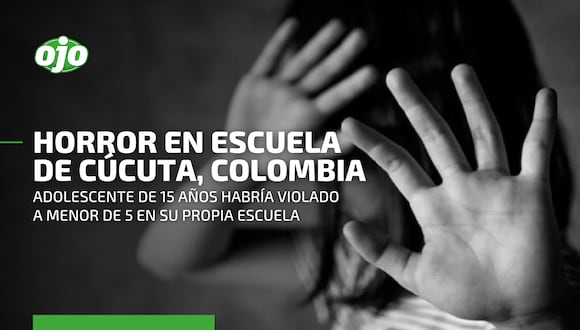 Colombia: estudiante de 15 años habría abusado a una niña de cinco años en colegio de Cúcuta