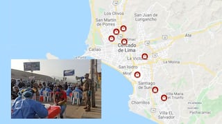 Mapa: Aquí están los mercados de Lima con más casos de coronavirus