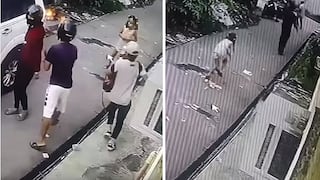 Niña se enfrenta a ladrones al ver a su padre siendo asaltado (VIDEO)