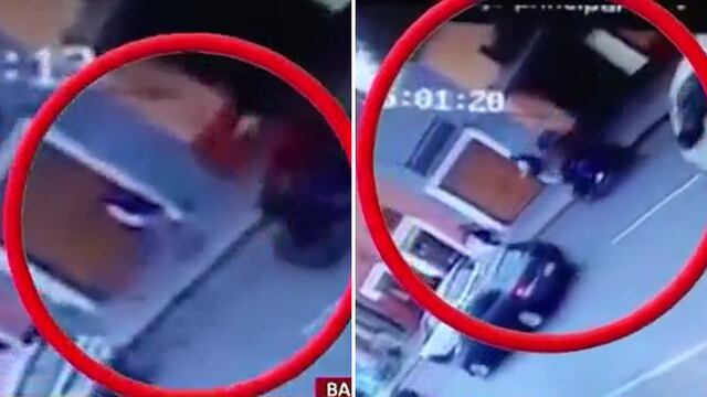 El preciso momento en que un cambista recibe un balazo, pero no se deja robar (VIDEO)