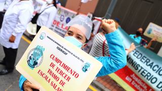 Gremios de Salud inician paro nacional indefinido para exigir mejoras salariales