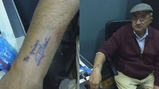 Facebook: Abuelito de 71 años se hace un tatuaje en honor a su fallecida esposa [VIDEO] 