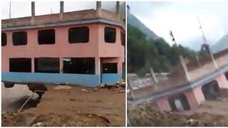Huarochorí: mira como el río Rímac derrumba por completo una casa (VIDEO)