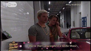 El Gran Show: Mario Hart sorprende a Leslie Shaw como jamás se lo imaginó [FOTOS]