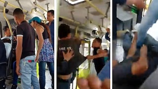 Venezolano y peruano se van a los puños en pelea dentro de bus (VIDEO)