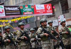 Militares patrullan calles de Gamarra