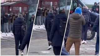DT José Mourinho fue atacado con bolas de nieve por hinchas de club noruego | VIDEO