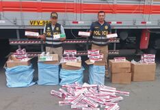 Pucusana: PNP encuentra cigarros ‘bamba’ dentro de sacos de frijol