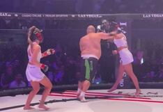 Mujeres, a quienes hombre les da de alma, subieron a ring de artes marciales voluntariamente | VIDEO