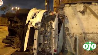 Combi se estrella contra quinta en Cercado de Lima generando graves daños (VIDEO)