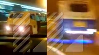 ¡El colmo! Mototaxis hacen "piques" ilegales en plena Vía Expresa (VIDEO)