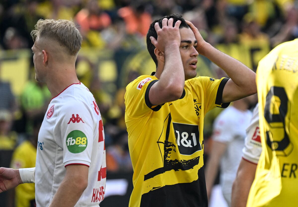 Dortmund perdió el título de la Bundesliga en casa. Foto: AFP.