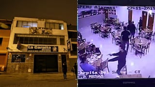 SJM: cámaras captan a delincuentes armados robando en restaurante│VIDEO