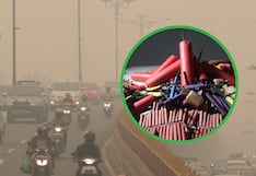 Se registró alta contaminación del aire debido al uso de pirotécnicos en Navidad en Lima Norte y Este