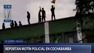 Bolivia: policías se amotinan en cuartel de Cochabamba contra Evo Morales | VIDEO