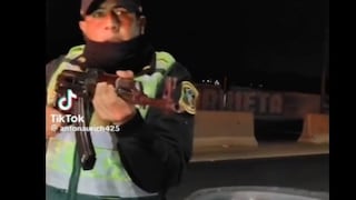 Esta es la verdad del video donde policía encañona con AKM a conductor en Chancay