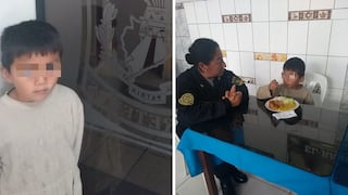 Policías encuentran a niño de 6 años abandonado y le ofrecen almuerzo