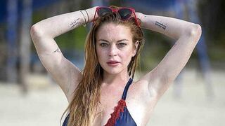 Lindsay Lohan causa furor en las redes sociales con sexy bikini 