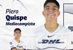 Piero Quispe fue presentado oficialmente como nuevo jugador de Pumas: “Voy a trabajar duro”