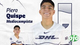 Piero Quispe fue presentado oficialmente como nuevo jugador de Pumas: “Voy a trabajar duro”