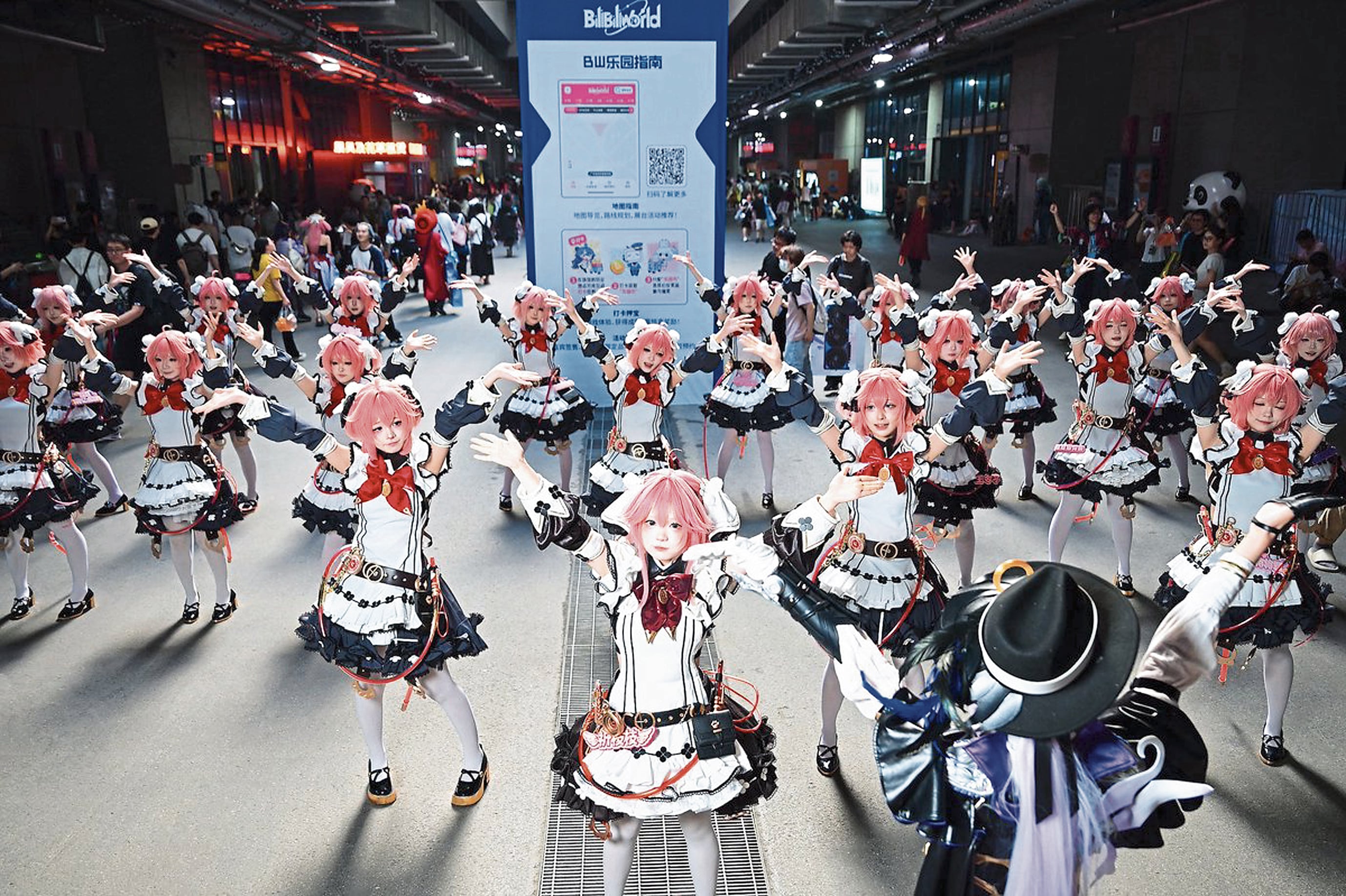 Las cosplayers se lucieron durante la convención Bilibili World 2026 en Shanghái, en la República Popular China.
