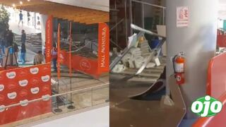 Estructura de restaurante en construcción se desploma en mall de San Juan de Lurigancho