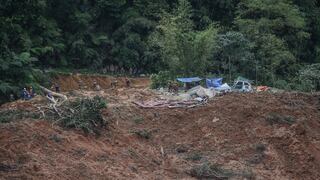 Avalancha en campamento de Malasia deja al menos 24 muertos y varios desaparecidos