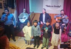 Niños arman la jarana en peña “El Breña”