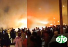 Sereno pierde su hogar en incendio presuntamente provocado por un pirotécnico en Villa El Salvador