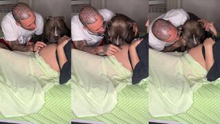 Cachorro conmueve en redes al lamer la barriga de su dueña tras escuchar los latidos bebé que está esperando