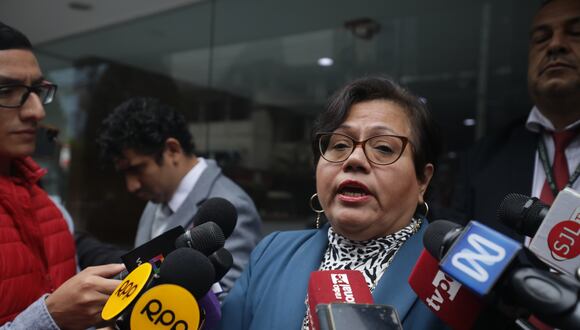 La procuradora general del Estado, María Caruajulca, promete trabajar.
